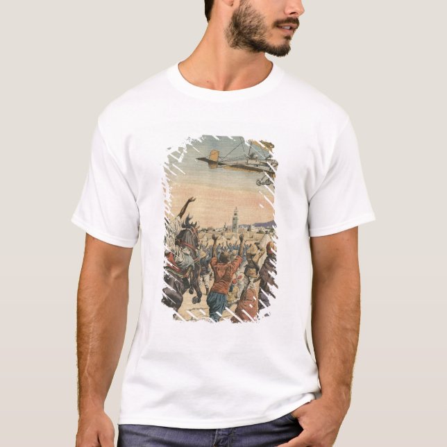 The 'Petit Journal' aeroplane flying over T-Shirt (Front)