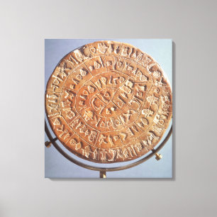 The Phaistos Disc, with unknown significance Canvas Print