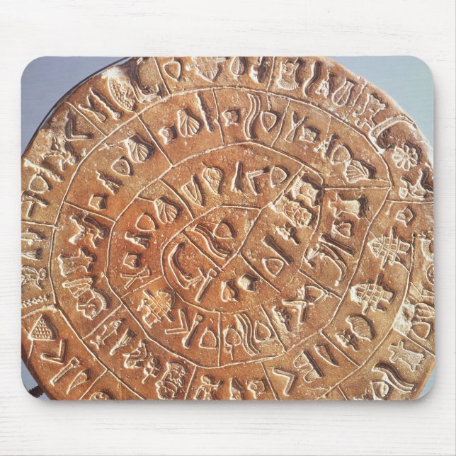 The Phaistos Disc, with unknown significance Mouse Mat (Front)