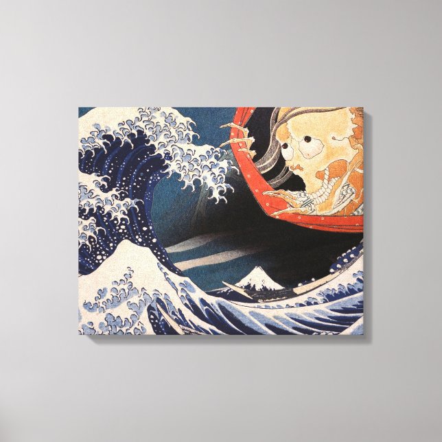 The Phantom at The Great Wave Canvas Print (Front)