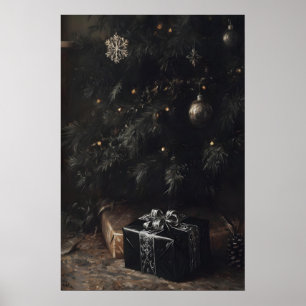 The Phantom Gift Christmas Wall Art, Dark Holiday Poster