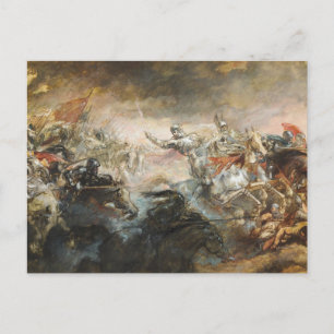 The Phantom Horseman,1870-93 by Sir John Gilbert Postcard