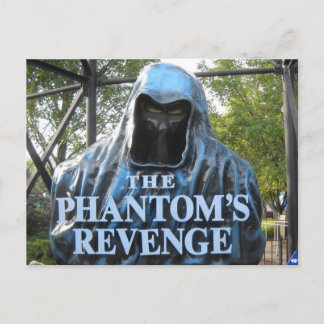 The Phantom's Revenge Roller Coaster Entrance Postcard