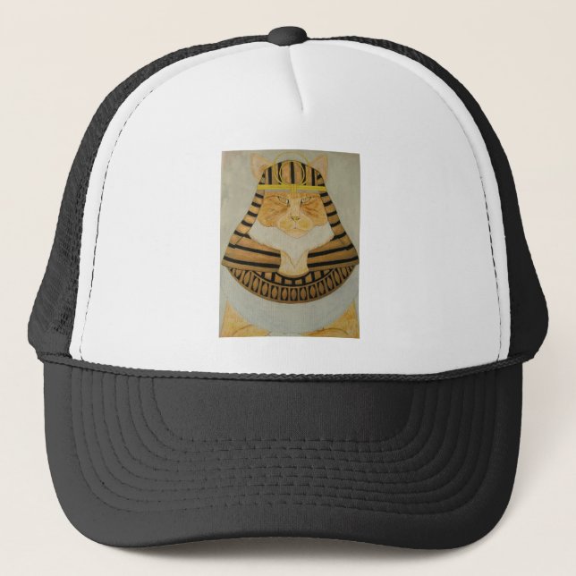 The Pharaoh Cat Trucker Hat (Front)