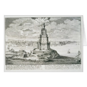 The Pharos of Alexandria, plate 9 from 'Entwurf ei