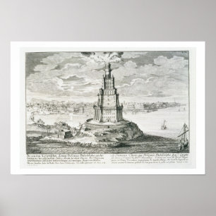The Pharos of Alexandria, plate 9 from 'Entwurf ei Poster