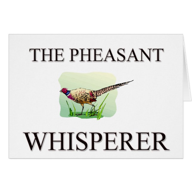 The Pheasant Whisperer (Front Horizontal)