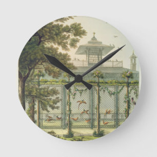 The Pheasantry, engraved by Joseph Constantine Sta Round Clock