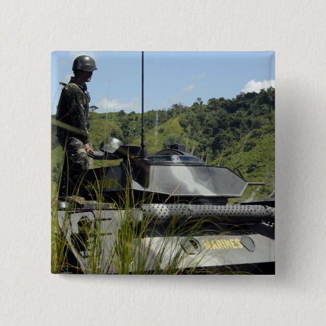 The Philippine Marine Battalion Landing Team 15 Cm Square Badge (Front)