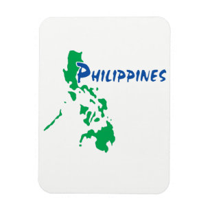 The Philippines - a Stylised map Magnet