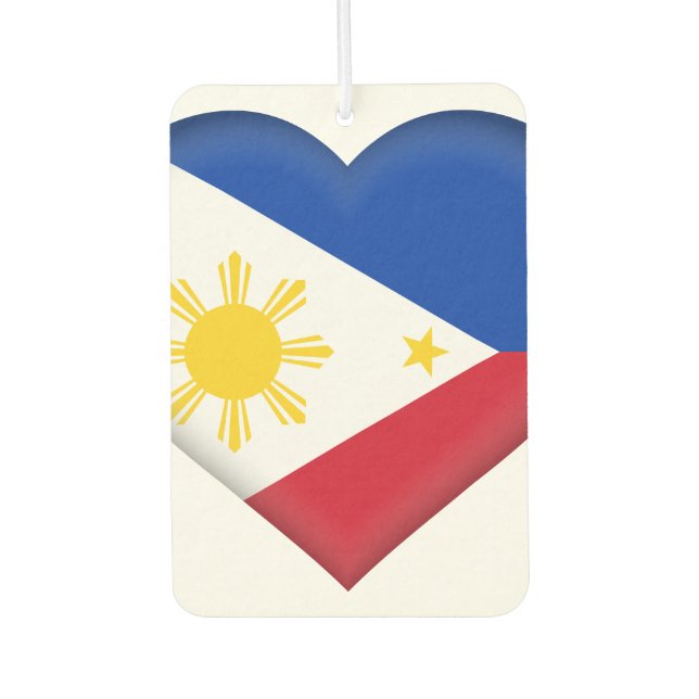The Philippines Flag Car Air Freshener (Front)