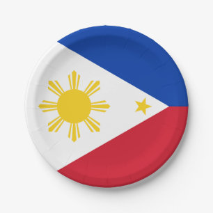 The Philippines Flag Paper Plate