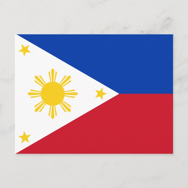 The Philippines Flag Postcard (Front)