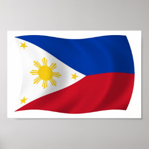 The Philippines Flag Poster Print