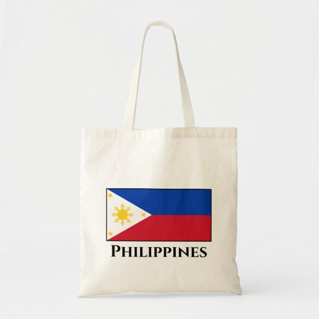 The Philippines Flag Tote Bag (Front)