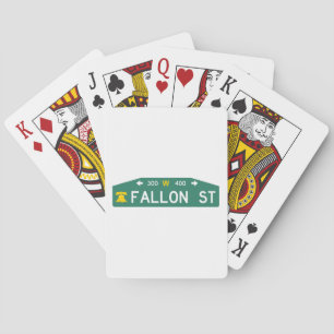 The Philly Street Sign: Made For YOUR Address!  Playing Cards