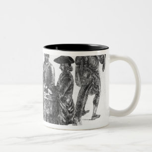 The Philosophers at Supper, c.1750 Two-Tone Coffee Mug