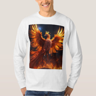 The Phoenix Emerging from the Fire with a Galaxy,  T-Shirt