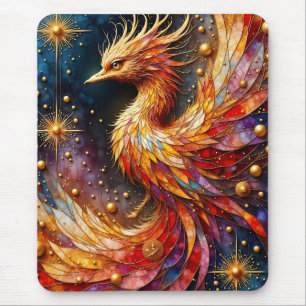 The Phoenix in the Stars Mouse Mat
