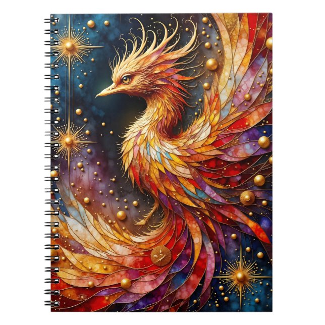 The Phoenix in the Stars Notebook (Front)