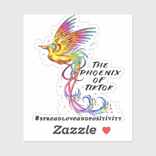 The Phoenix of Tik Tok Vinyl Decal (Sheet)