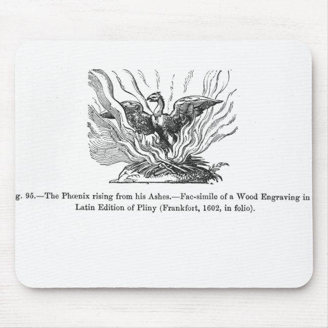 The Phoenix rising from his ashes Mouse Mat (Front)