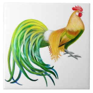 The Phoenix Rooster Tile