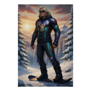 The Phoenix Superhero: Winter Edition Poster