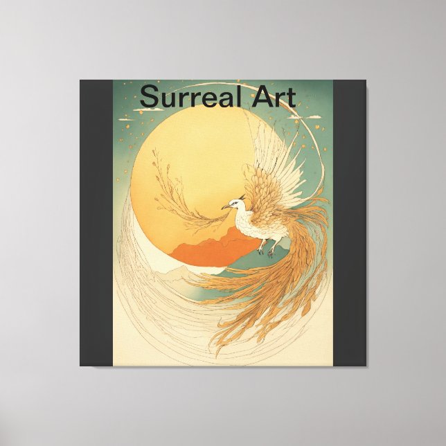 The Phoenix's Solstice Dance" Canvas Print (Front)