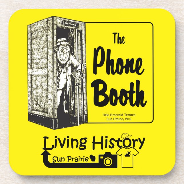 The Phone Booth Bar Coaster (Front)