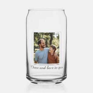 The Photo Message For Him Personalized dad's day Can Glass