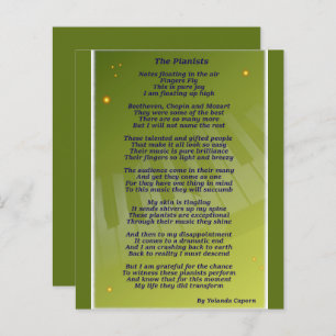 The Pianists Paper Sheet