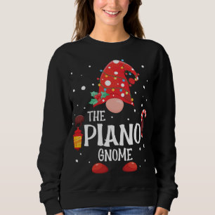 The Piano Gnome Matching Family Christmas Gnome Pa Sweatshirt