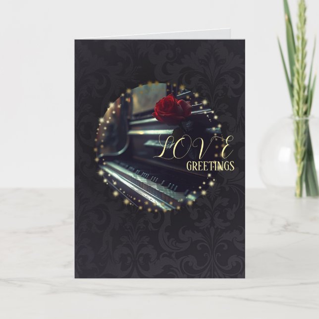 The Piano - Greeting Card (Front)