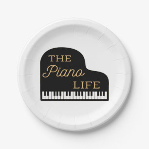 The Piano Life Grand Piano Paper Plate