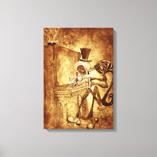 the piano player canvas print