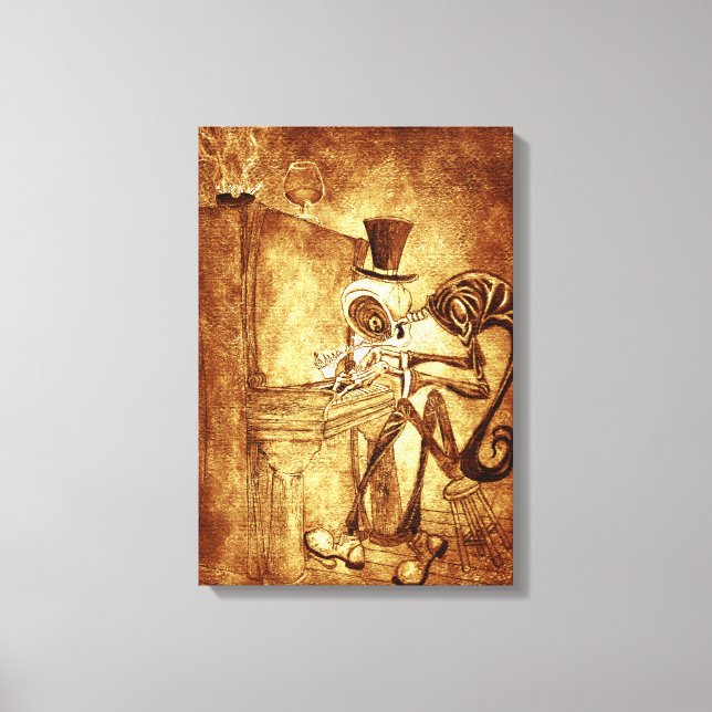 the piano player canvas print (Front)