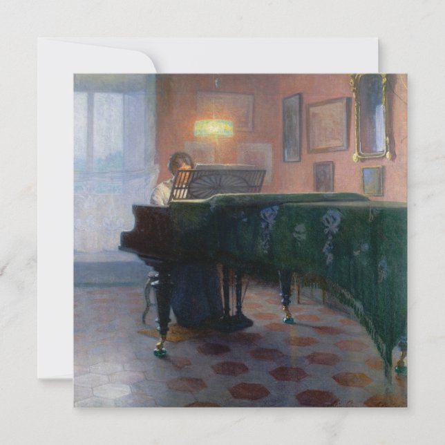 The Piano Player (Pianist) (Female Musician) Card (Front)