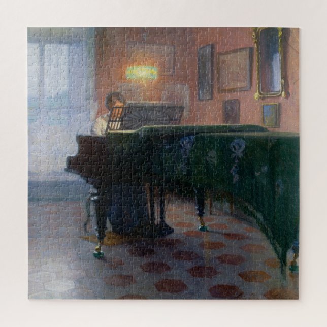 The Piano Player (Pianist) (Female Musician) Jigsaw Puzzle (Vertical)