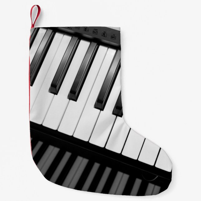 THE PIANO SMALL CHRISTMAS STOCKING (Front)
