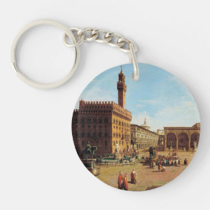 The Piazza della Signoria in Florence Key Ring