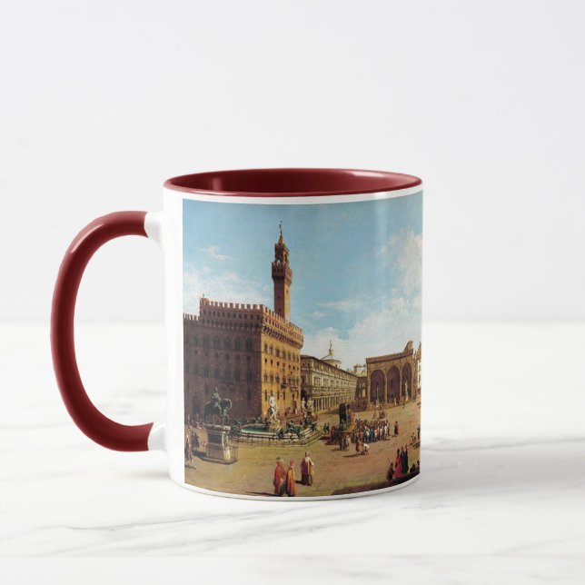 The Piazza della Signoria in Florence Mug (Left)