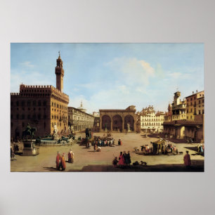 The Piazza della Signoria in Florence Poster