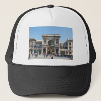 The Piazza Duomo square in Milan, Italy Trucker Hat