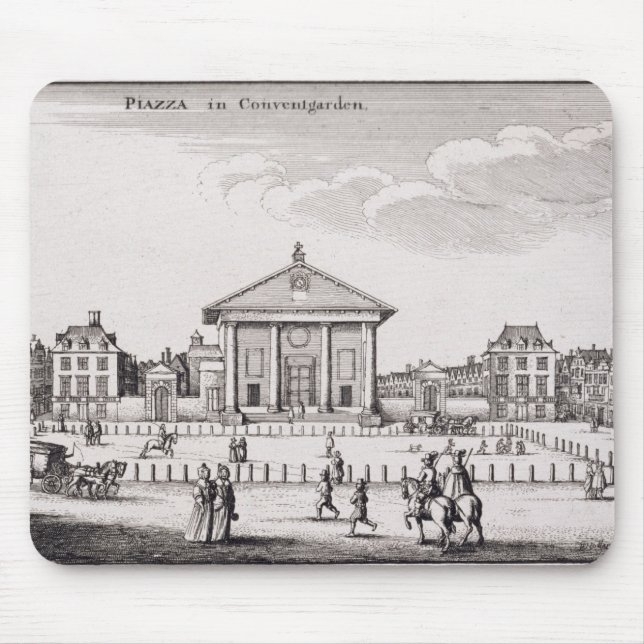 The Piazza in Covent Garden, 1647 (engraving) Mouse Mat (Front)