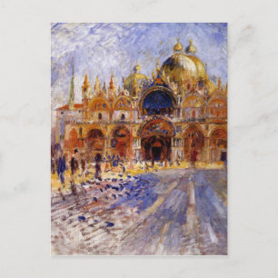 The Piazza San Marco by Pierre-Auguste Renoir Postcard