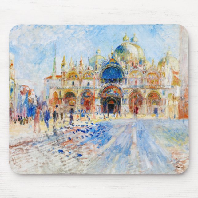 The Piazza San Marco, Renoir Mouse Mat (Front)
