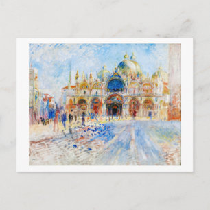 The Piazza San Marco, Renoir Postcard
