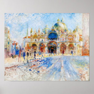 The Piazza San Marco, Renoir Poster