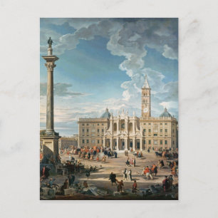 The Piazza Santa Maria Maggiore, 1752 Postcard